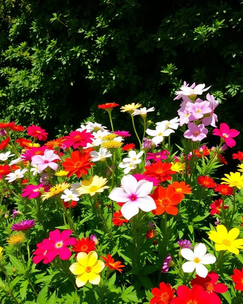 Colourful flowers thriving in a lush Hong Kong garden.