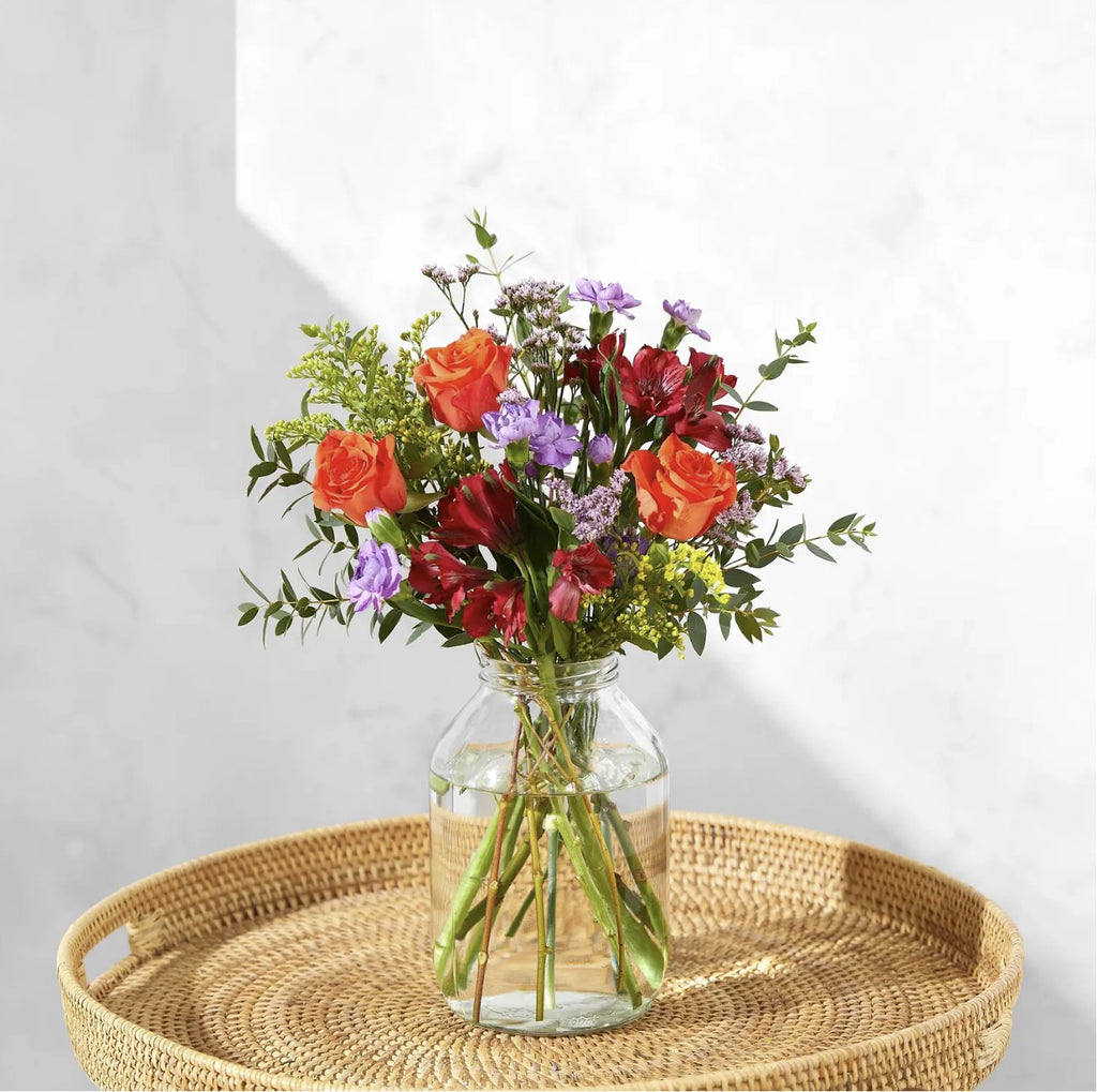 Crimson Crush Bouquet With Vase