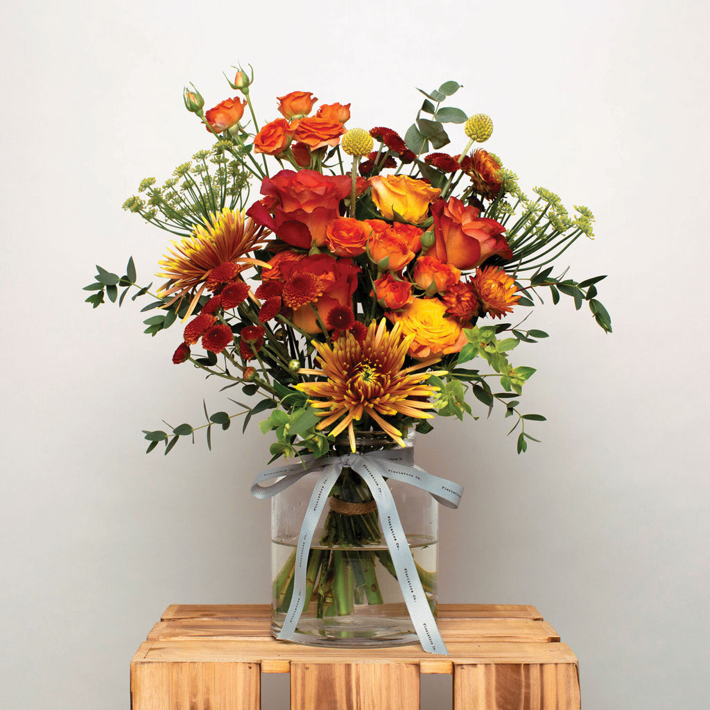 Autumn Joy Bouquet With Vase