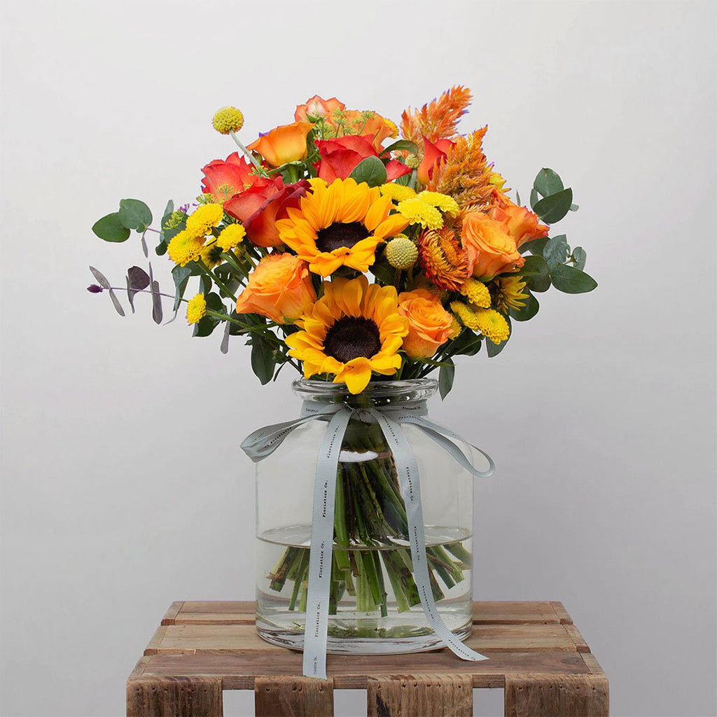 Sunshine Rouge Bouquet With Vase