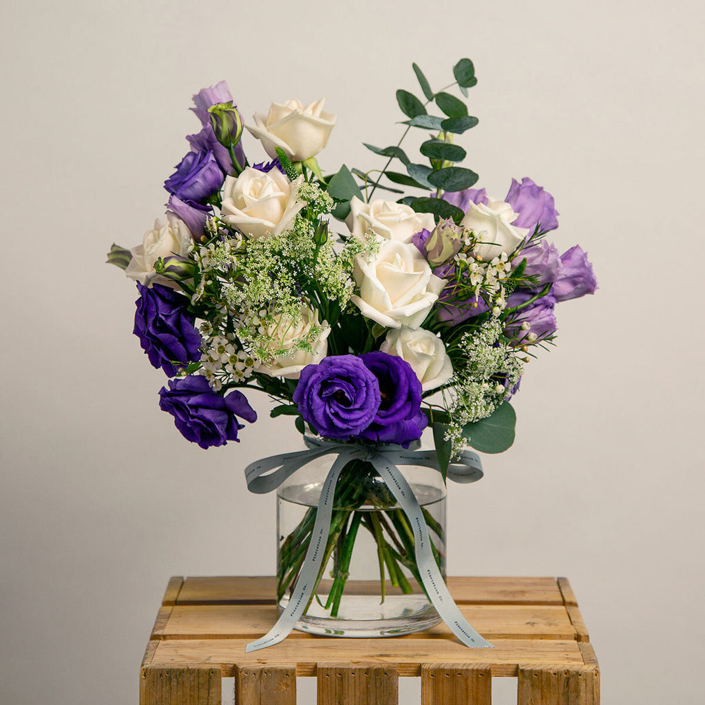 Purple Mist Bouquet With Vase
