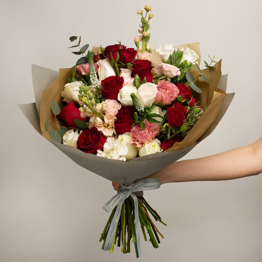 Blushing Romance Flower Bouquet